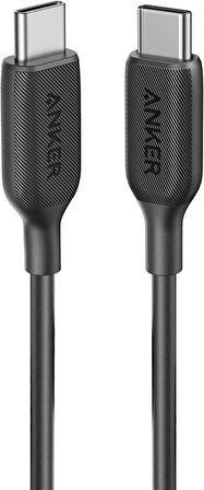 Anker PowerLine III 1.8 m Siyah Type-C to Type-C Şarj Kablosu Outlet