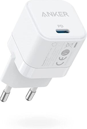 Anker PowerPort III Cube 20W USB-C Güç Adaptörü - Apple iPhone Hızlı Şarj Uyumlu - A2149