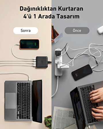 Anker Powerport Atom III  65W Şarj Cihazı - A2046