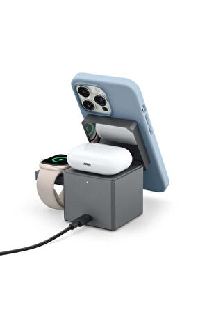 Anker Cube Y1811 3in1 MagSafe Kablosuz Hızlı Şarj Aleti Outlet
