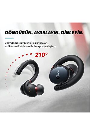 Anker Soundcore Sport X10 Kablosuz Bluetooth IPX7 Suya Dayanıklı Spor Kulak İçi Kulaklık Siyah