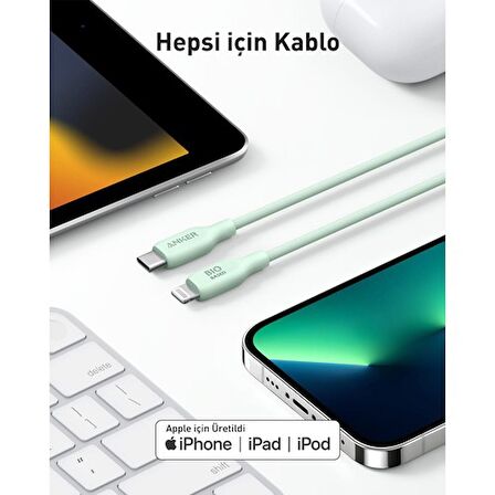 Anker 541 USB-C to Lightning Kablo  Beyaz-A80A2