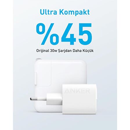 Anker 323 şarj Cihazı (33W) - A2331 - Beyaz