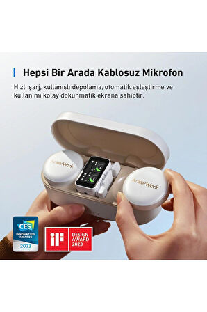 Work M650 Yaka Mikrofonu-beyaz-a3320