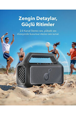 Soundcore Boom 2 Taşınabilir Bluetooth Hoparlör - 80w Bassup™ Teknolojisi - Ipx7 - Siyah