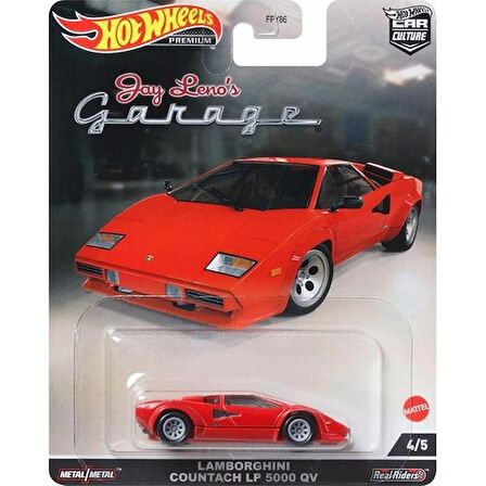 Hot Wheels Car Culture Arabalar Jay Leno's Lamborghini Countach Lp 5000 Qv Kırmızı HCK09