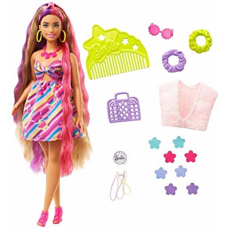 Barbie Tamamen Saç Bebek Kıvrımlı Fantezi Saç HCM89 Lisanslı Ürün