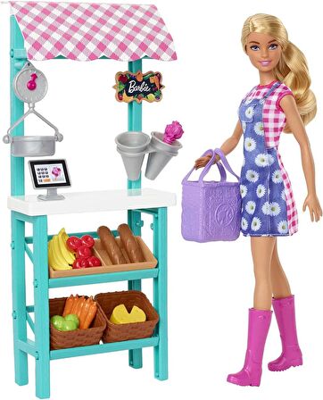 Barbie Çiftçi Pazarı Oyun Seti HCN22 Lisanslı Ürün