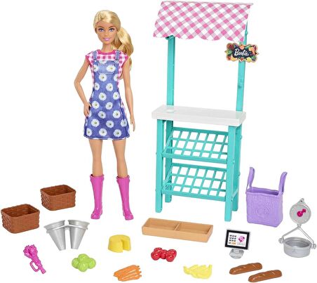 Barbie Çiftçi Pazarı Oyun Seti HCN22 Lisanslı Ürün