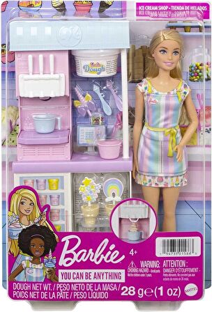 Barbie Dondurma Dükkanı Oyun Seti HCN46