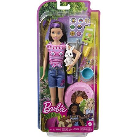 Barbie'nin Kız Kardeşleri Kampa Gidiyor Oyun Seti HDF69-HDF70 Lisanslı Ürün