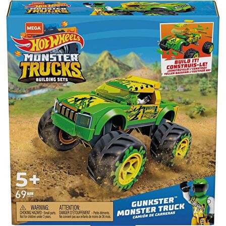 HotWheels Mega Gunkster Monster Truck HDJ94 Lisanslı Ürün