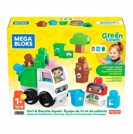 HDL06 Mega Bloks, Doğa Dostu Arkadaşlar Seti, 19 parça,+1 yaş