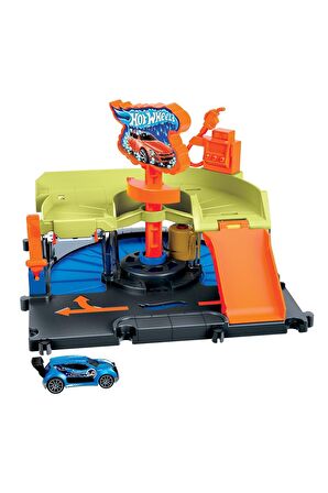 HotWheels Şehir Hayatı Araba Yıkama HDR24 HDR27 Lisanslı Ürün