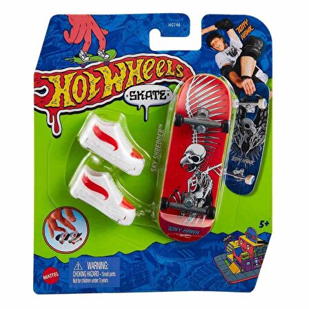 HGT46 Hot Wheels Skate Parmak Kaykay ve Ayakkabı Paketleri