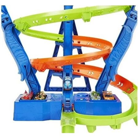 Hot Wheels Aksiyon Spiral Hız Kazası HVG67 Lisanslı Ürün