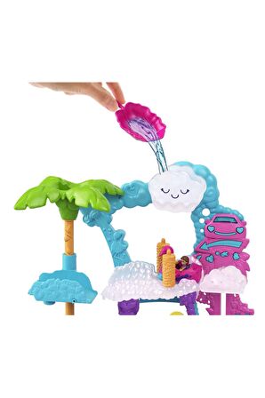 HHJ05 Polly Pocket Flamingo Araba Su Eğlencesi Seti