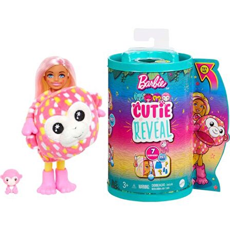 Barbie Cutie Reveal Bebek Chelsea -Maymun HKR12 HKR14 Lisanslı Ürün