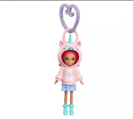 Polly Pocket Kapüşonlu Bebek -Unicorn HKV98 HKW02 Lisanslı Ürün