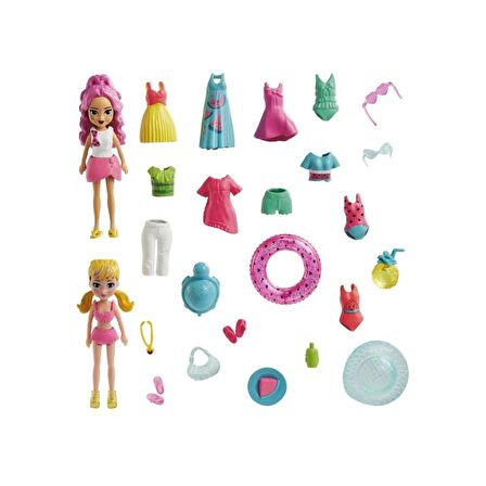 Polly Pocket ve Arkadaşları Farklı Moda Aksesuarları Oyun Setleri HNF51-HKV95