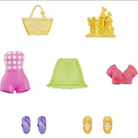 Polly Pocket Moda Aksesuarları -Kahverengi  HNF50 HKV86 Lisanslı Ürün