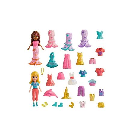 Polly Pocket ve Arkadaşları Farklı Moda Aksesuarları Oyun Setleri HNF51-HKV96