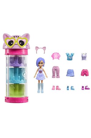 Polly Pocket - Style Spinner Moda Dolabı Kedi