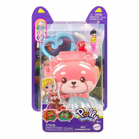 Polly Pocket Sevimli Hayvanlar Kompakt Oyun Seti Kızıl Panda GYV99-HKV49 