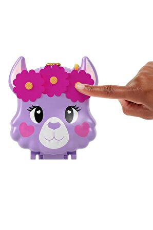 Mattel Polly Pocket ve Maceraları Micro Oyun Setleri Lama Compact Fry35-hkv33