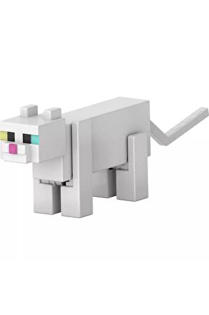 Minecraft Build-a Portal White Cat Figure Beyaz Kedi Figürü