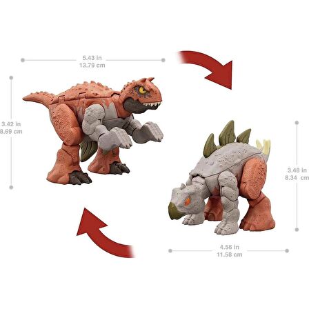 Jurassic World Çifte Tehlike Carnotaurus & Stegosaurus