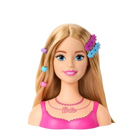 HMD88 Barbie Saç Tasarımı Büstü - Sarı Saçlı