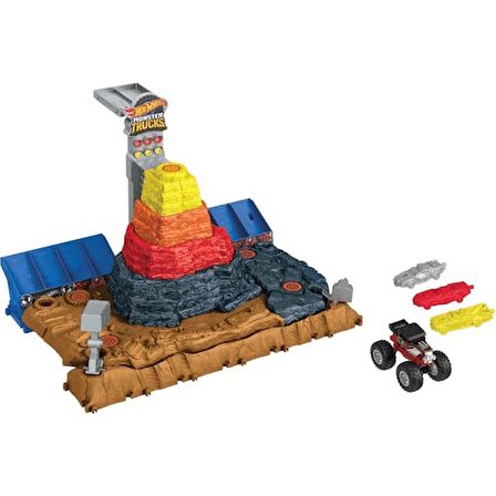 Hot Wheels Monster Trucks Muhteşem Çarpışma Arenası HNB96 Lisanslı Ürün