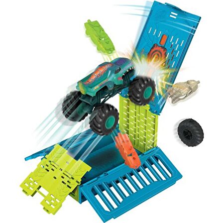 Hot Wheels Monster Trucks 1:24 Mega Wrex'in Çarpışma Kafesi HNC29 Lisanslı Ürün