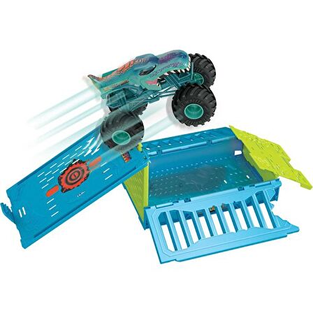 Hot Wheels Monster Trucks 1:24 Mega Wrex'in Çarpışma Kafesi HNC29 Lisanslı Ürün