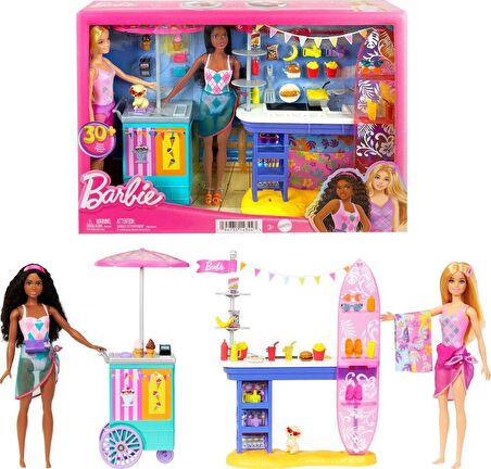 Barbie Brooklyn ve Malibu'nun Sahildeki Yiyecek Standı HNK99 