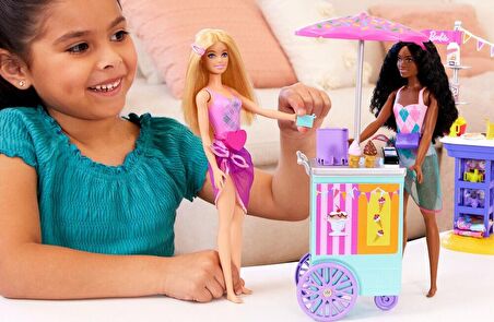 Barbie Brooklyn ve Malibu'nun Sahildeki Yiyecek Standı HNK99 