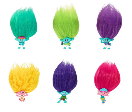 Mattel Trolls Band Together Sürpriz Figür - 1 adet çantaya takılabilen sürpriz troll figür