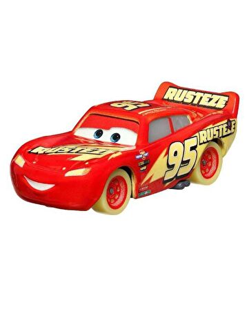 Disney Cars Karanlıkta Parlayan Yarışçılar Tekli Karakter Araçlar Lıghtnıng Mcqueen HPG77