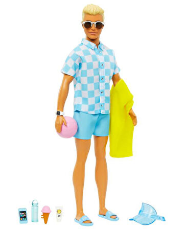 Mattel Barbie Plaj Günü Oyun Seti Ken HPL74 