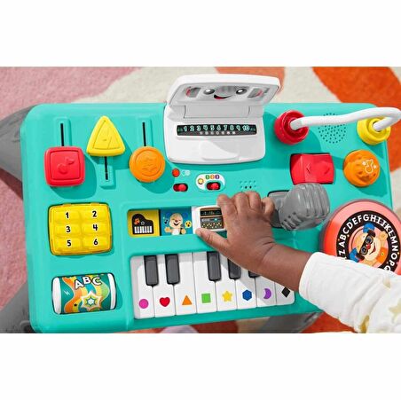 Fisher-Price Sesli ve Işıklı Eğlenceli DJ Aktivite Masası HRB61