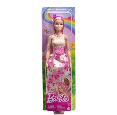 Barbie Prenses Bebek Pembe HRR07 HRR08 Lisanslı Ürün