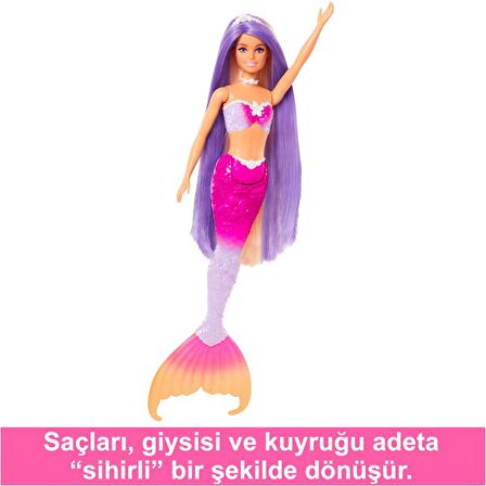 Barbie Renk Değiştiren Deniz Kızı ve Aksesuarları HRP97 Lisanslı Ürün