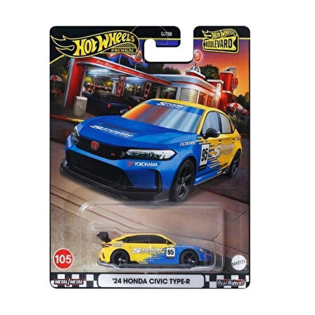 Hot Wheels Boulevard Premium Araçlar GJT68 - HRT61 24 HONDA CIVIC TYPE-R