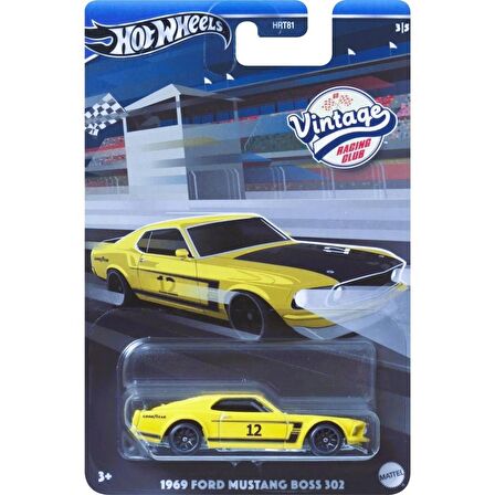 Hot Wheels 1969 FORD MUSTANG BOSS 302 VİNTAGE Arabalar Özel Seri 1954 MERCEDES-BENZ 300 SL HRV08 - HRT81