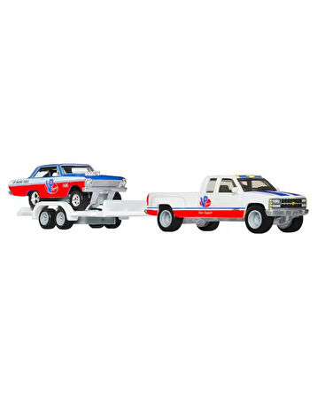 Hot Wheels Car Culture Team Transport 63 Chevy Nova & 88 Chevy Silverado 3500 Diecast Car HRV42