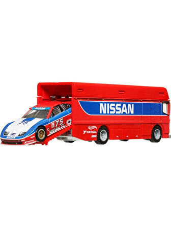 Hot wheels Premium Team Transport Euro Hauler 94 Nissan 300 Zx Gts HRV44