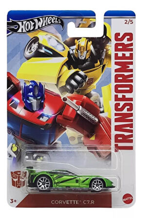 Hot Wheels TRANSFRMERS Arabaları Özel Seri CORVETTE C7.R HRV59 - GDG83