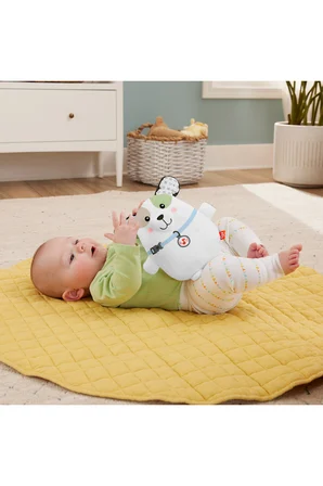 Fisher-Price Sevimli Köpekçik Uyku Arkadaşı, yenidoğanlar için pelüş bebek oyuncağı HTJ68