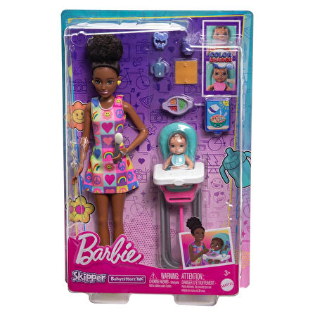 Barbie Bebek Bakıcısı Bebeği ve Aksesuarları Oyun Setleri FHY97-HTK34